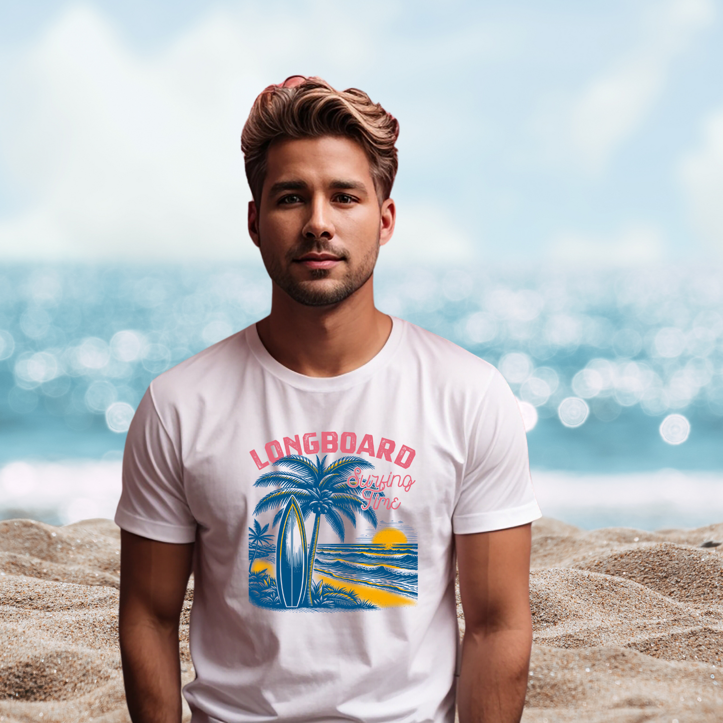 Longboard Surfing T-Shirt