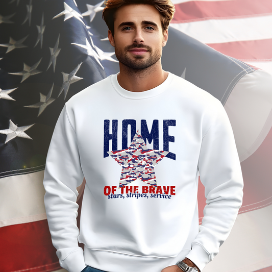 Home Of The Brave Crewneck Sweatshirt