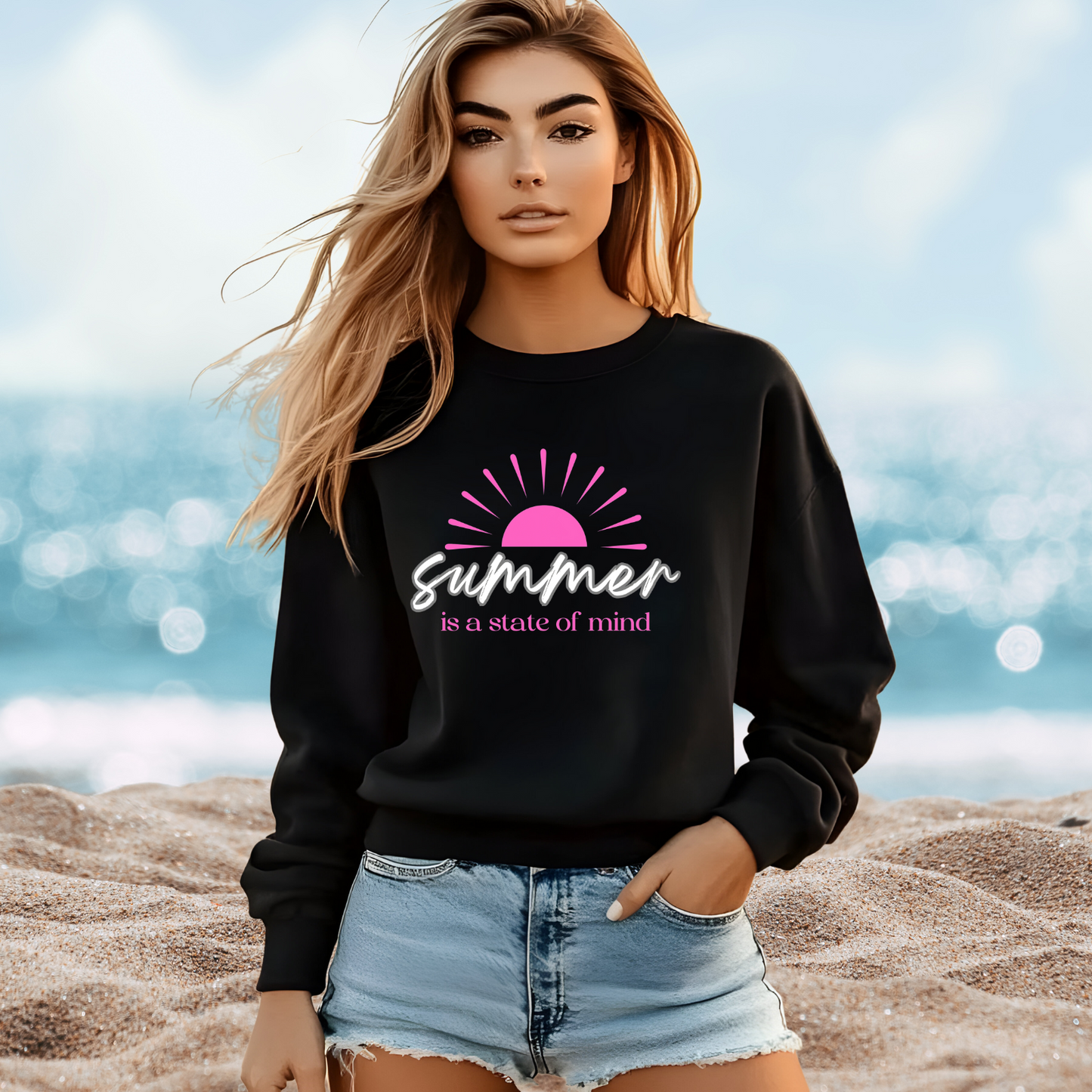 Summer Is A State Of Mind Crewneck Sweatshirt