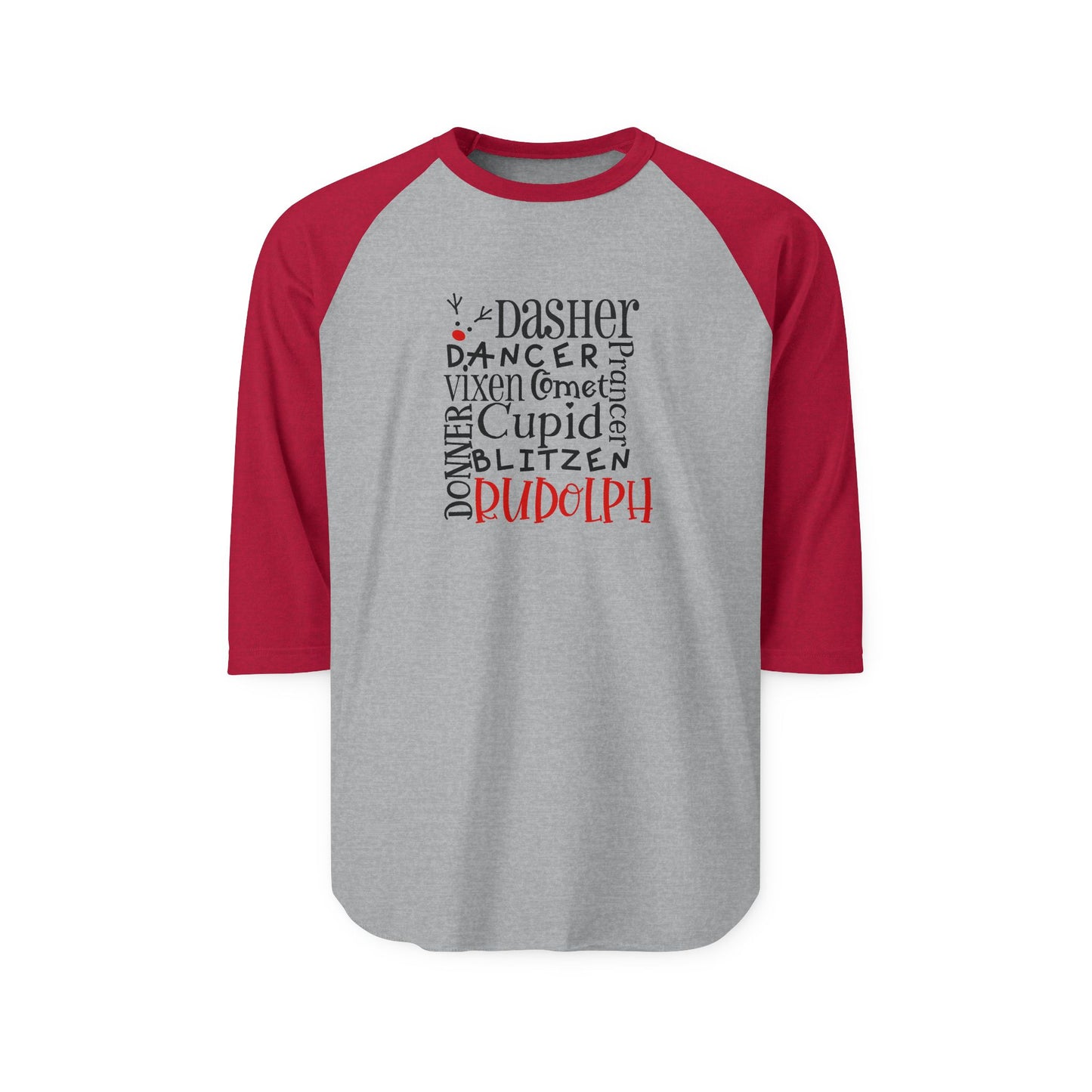 Rudolph Baseball Tee