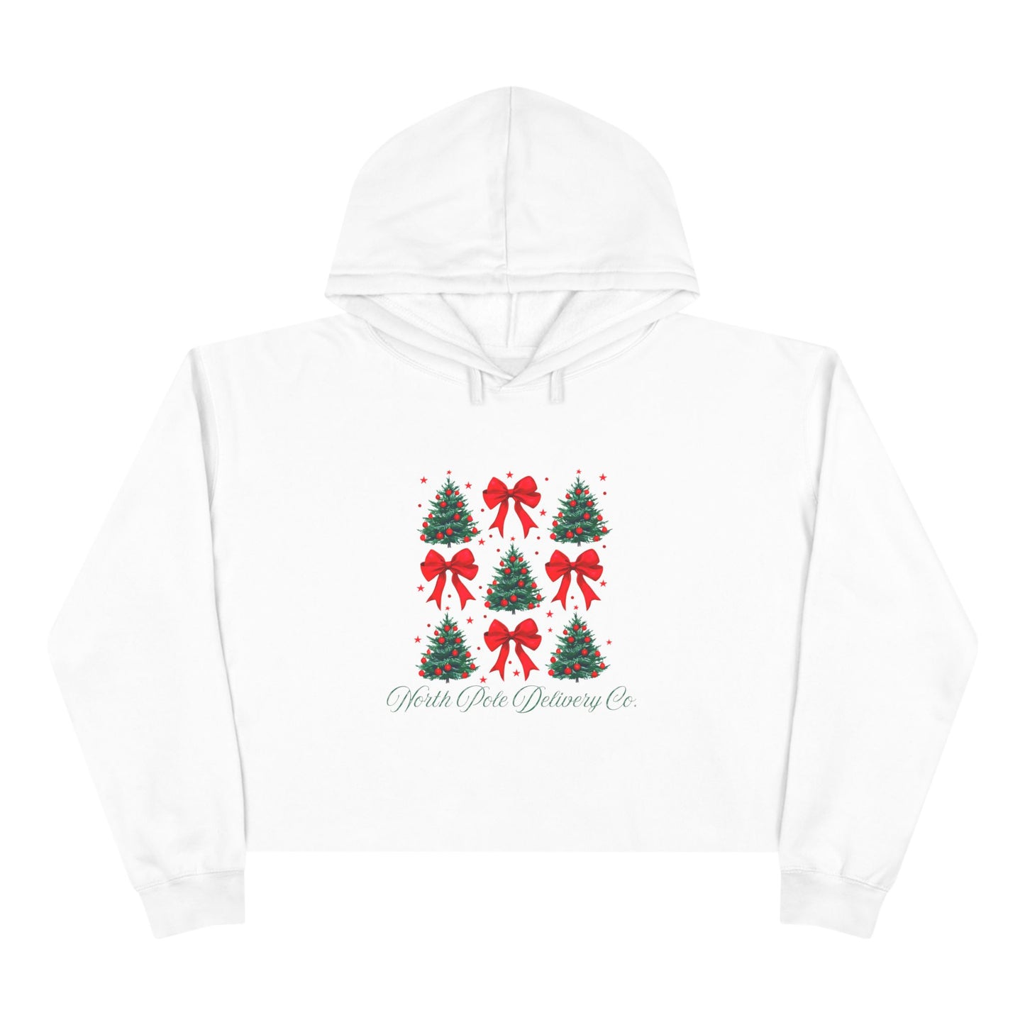North Pole Delivery Co. Crop Hoodie