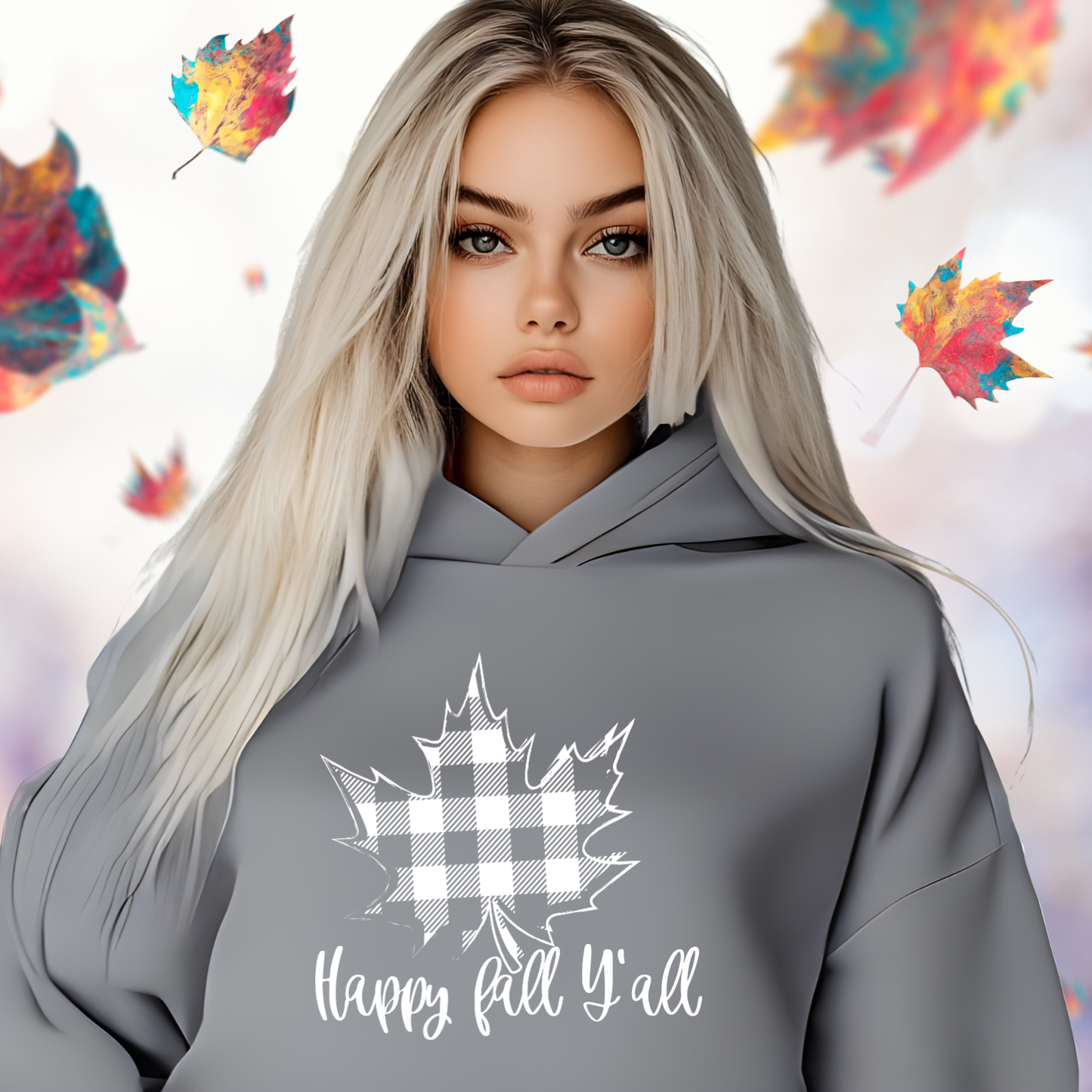 Happy Fall Y’all Crop Hoodie