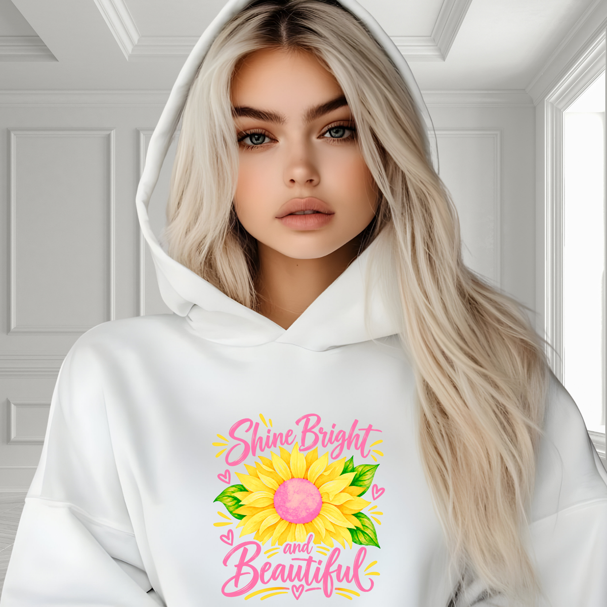 Shine Bright And Beautiful Crop Hoodie