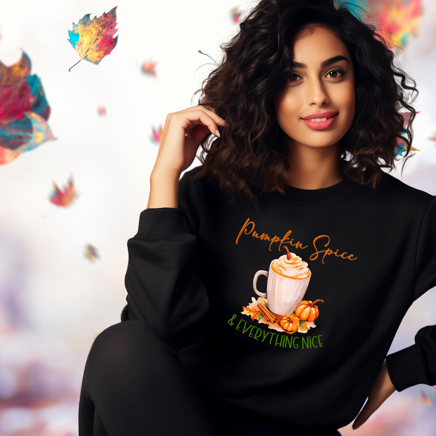Pumpkin Spice & Everything Nice Crewneck Sweatshirt