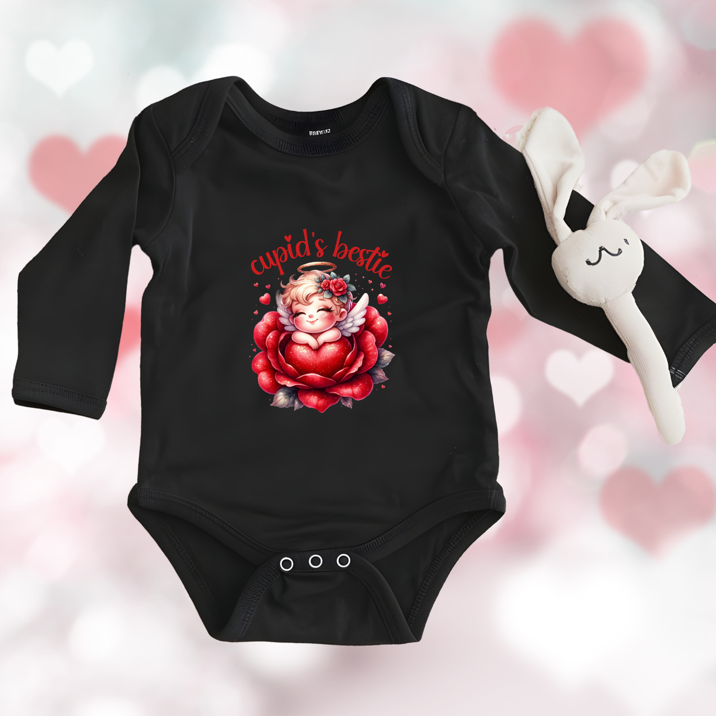 Cupid’s Bestie Infant Long Sleeve Onesie
