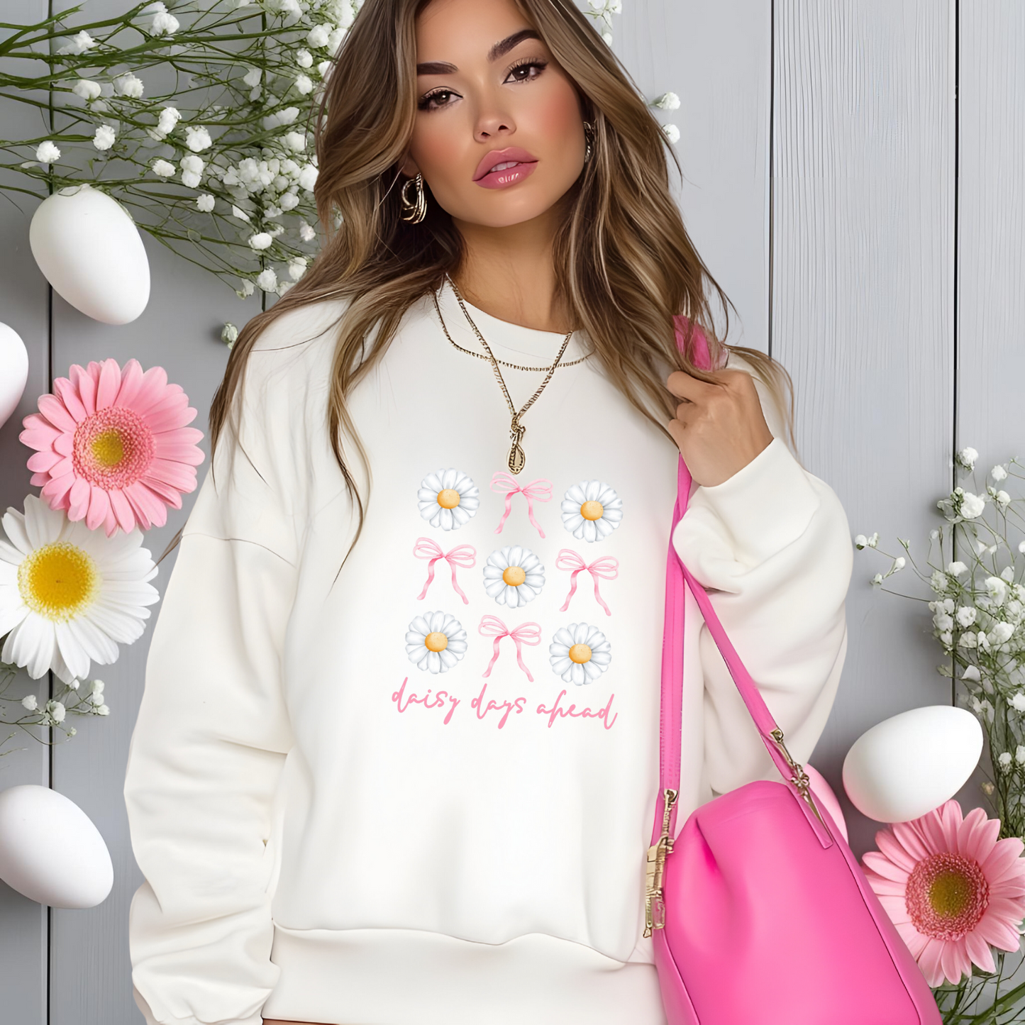Daisy Days Ahead Crewneck Sweatshirt