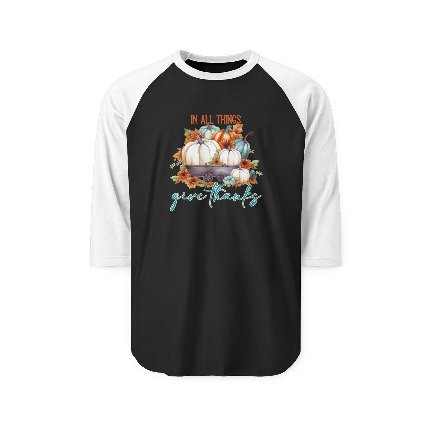 In All Things Give Thanks Baseball Tee