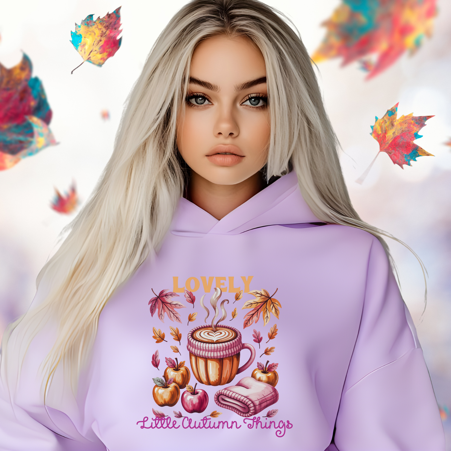Lovely Little Autumn Things Crop Hoodie