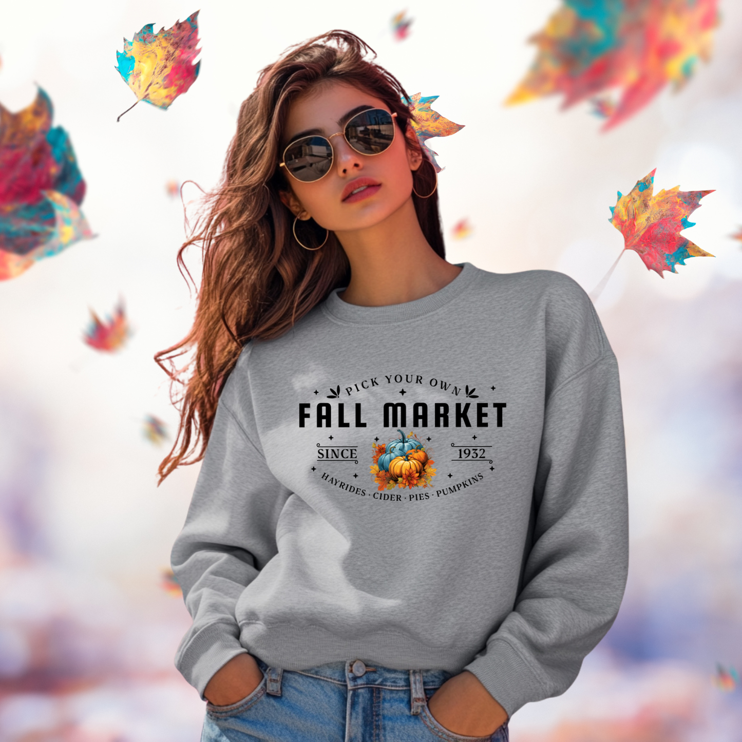 Fall Market Crewneck Sweatshirt