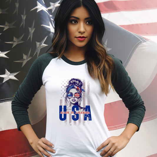 Made In America Baseball Tee