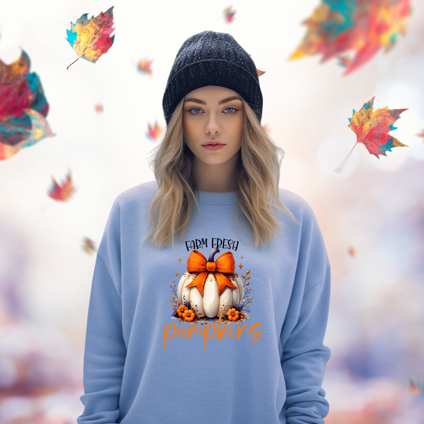 Farm Fresh Pumpkins Crewneck Sweatshirt