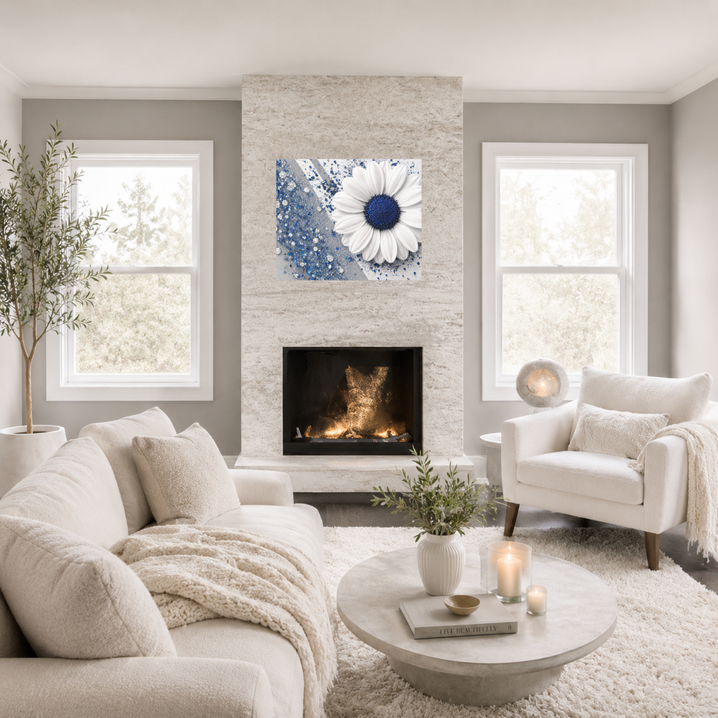 Blue Serenity Canvas Wall Art