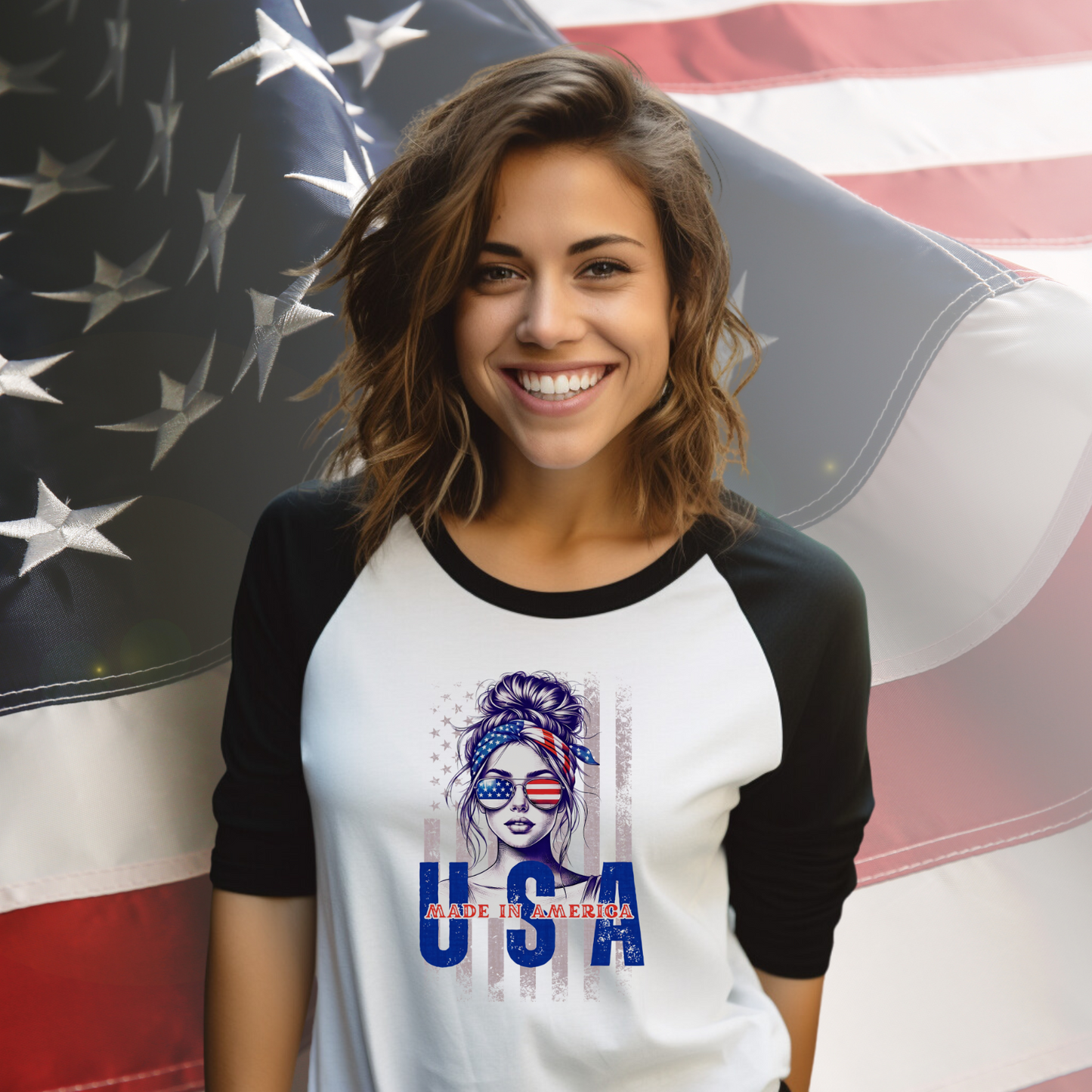 Made In America Baseball Tee