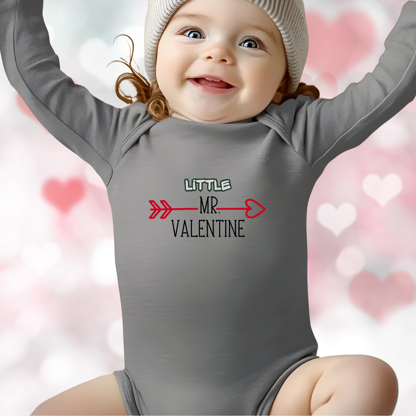 Little Mr. Valentine Infant Long Sleeve Onesie