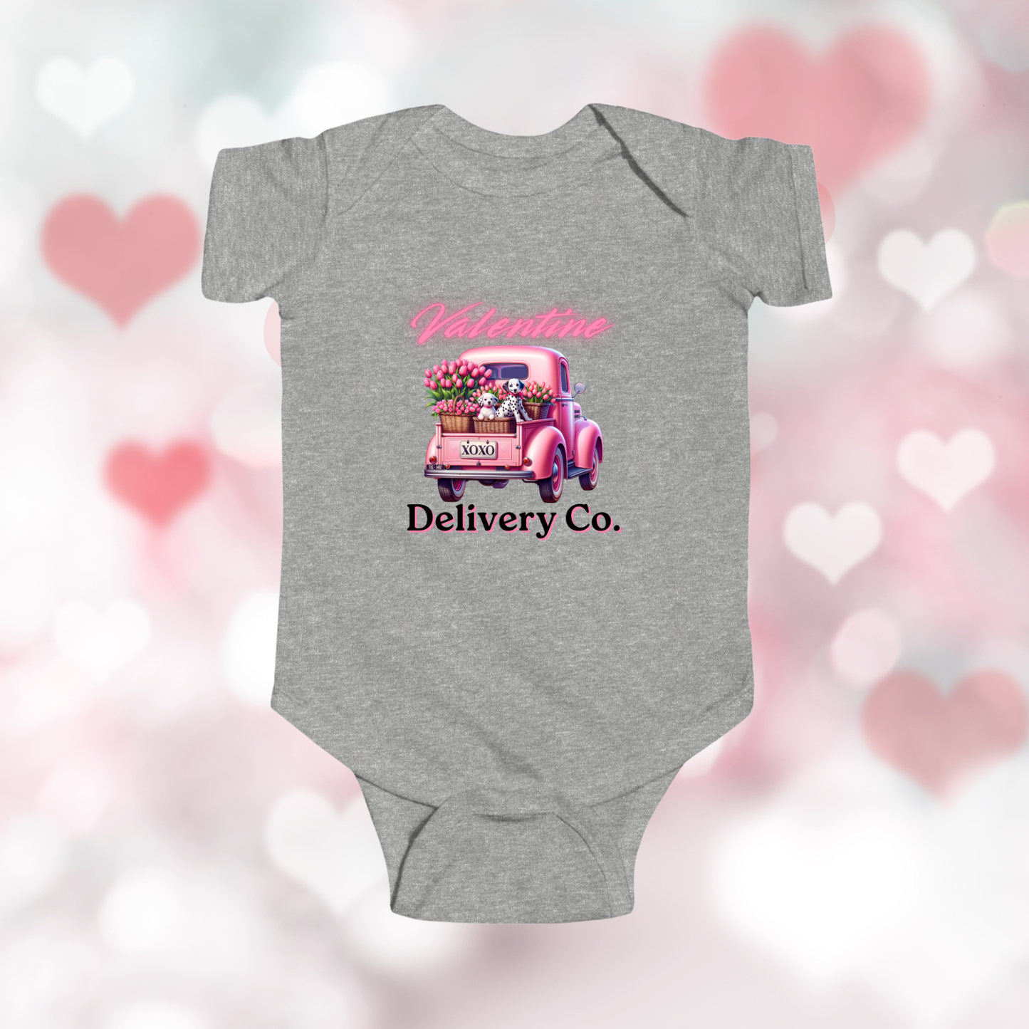 Valentine Delivery Co. Infant Short Sleeve Onesie