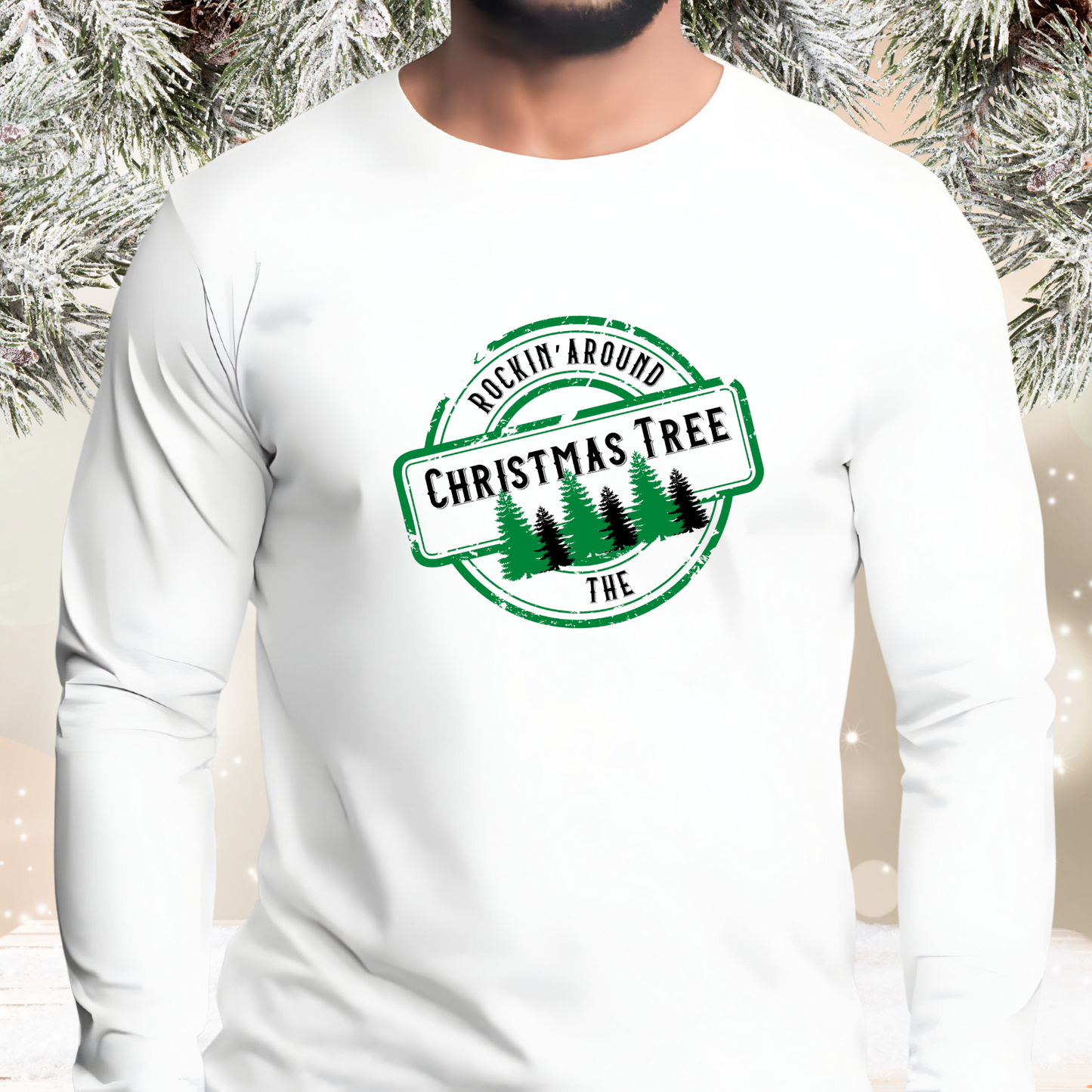 Rockin' Around The Christmas Tree Long Sleeve Tee