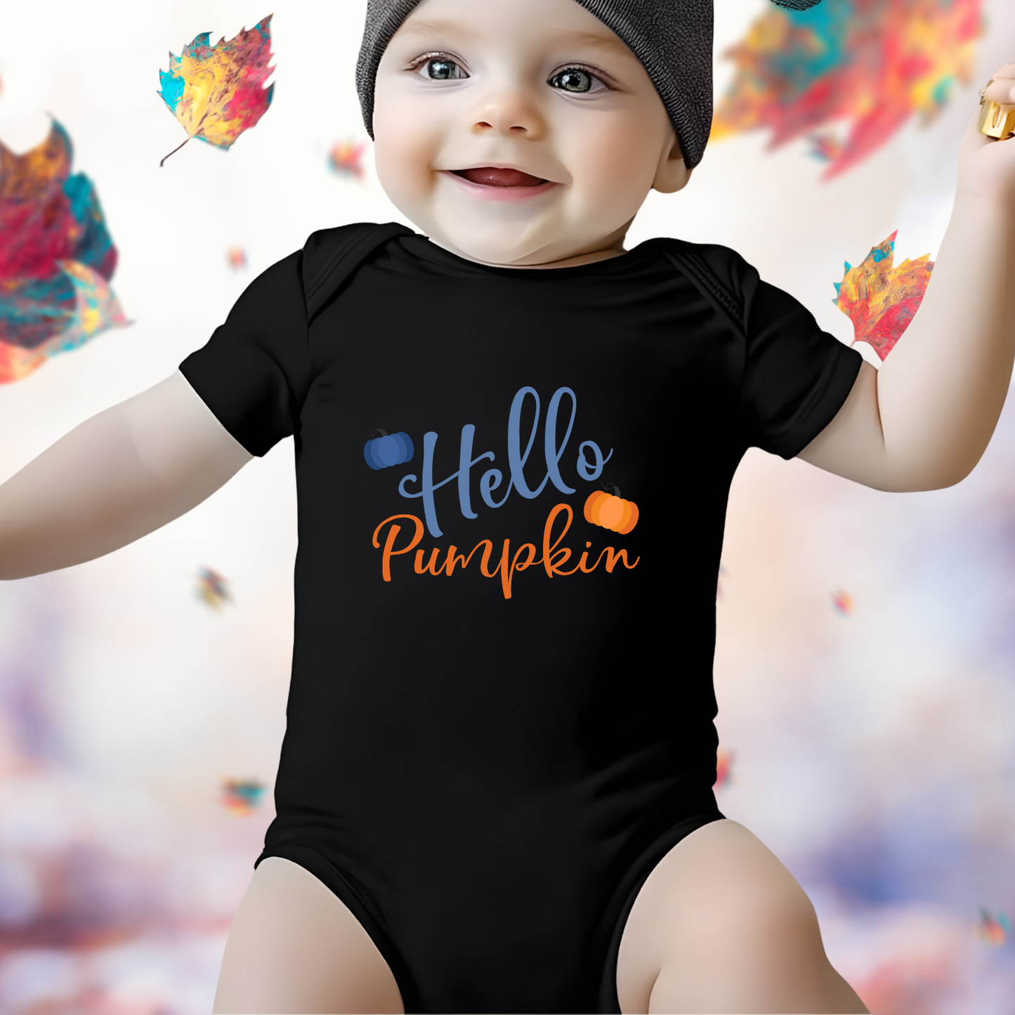Hello Pumpkin Infant Short Sleeve Onesie