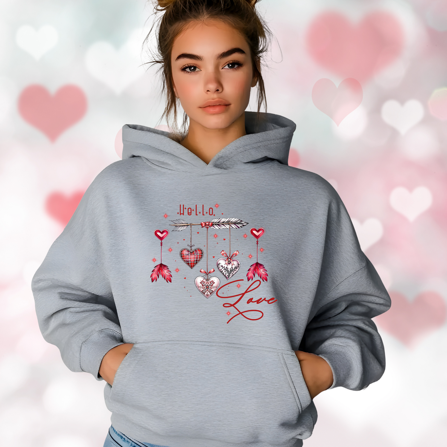 Hello Love Pullover Hoodie