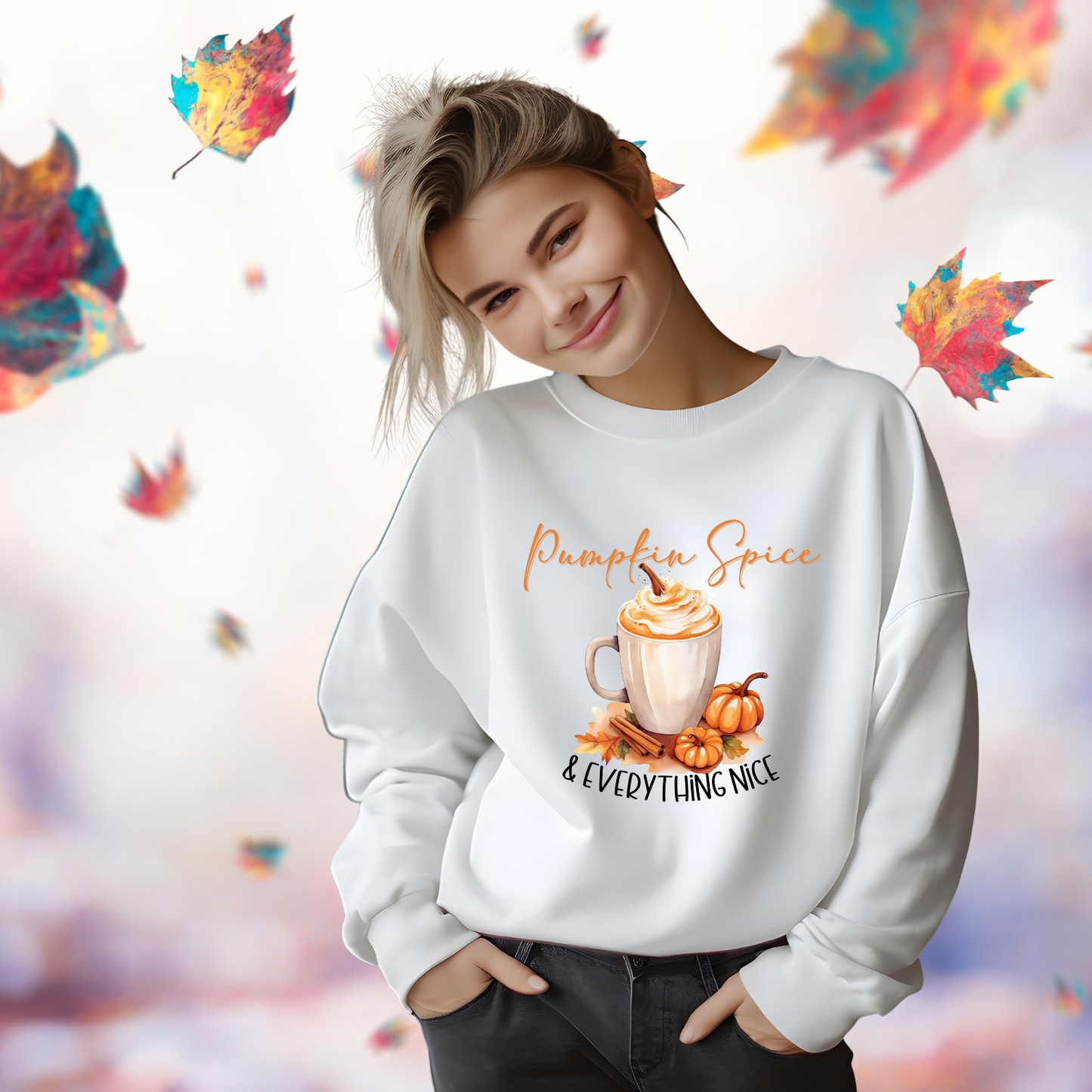 Pumpkin Spice and Everything Nice Crewneck Sweatshirt