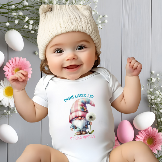 Gnome Kisses Infant Short Sleeve Onesie