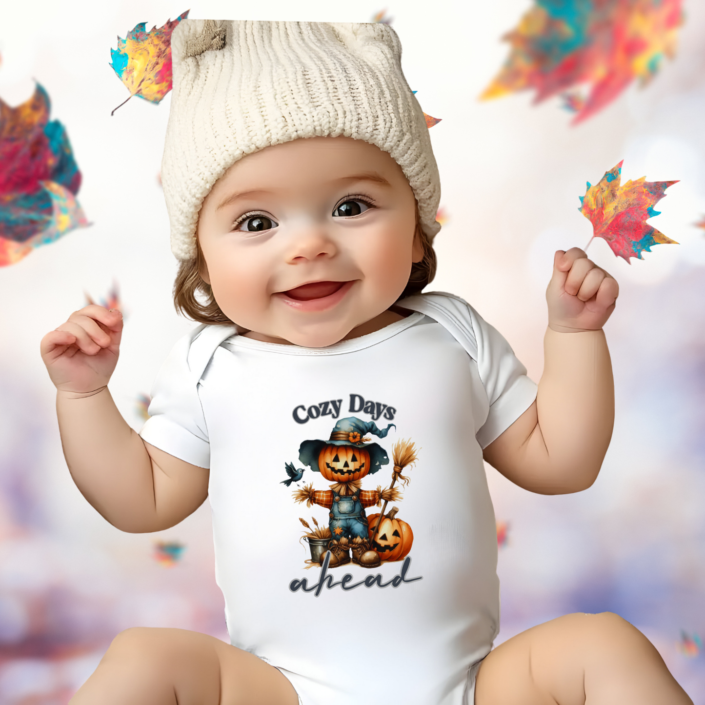 Cozy Days Ahead Infant Short Sleeve Onesie