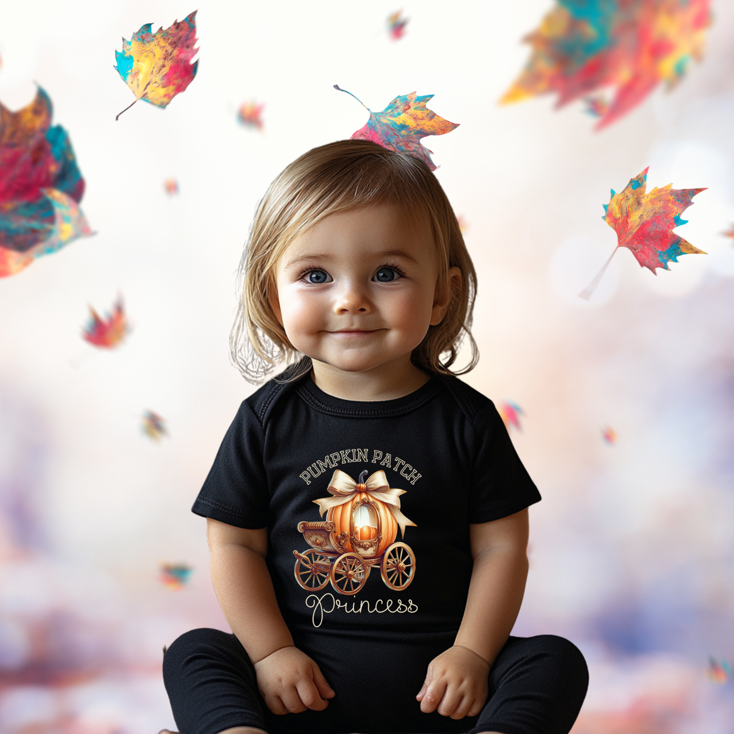 Pumpkin Patch Princess Infant Short Sleeve Onesie