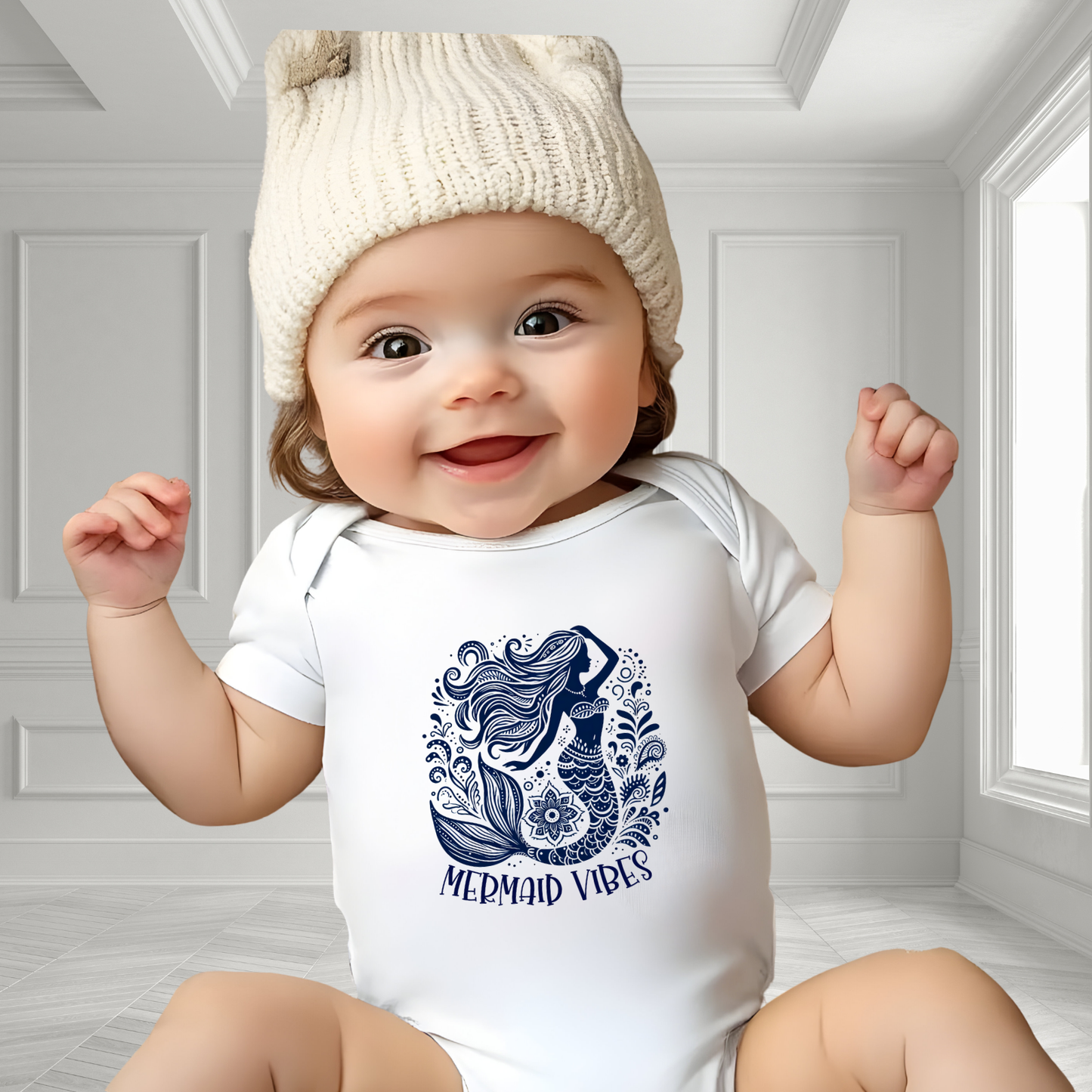 Mermaid Vibes Infant Short Sleeve Onesie