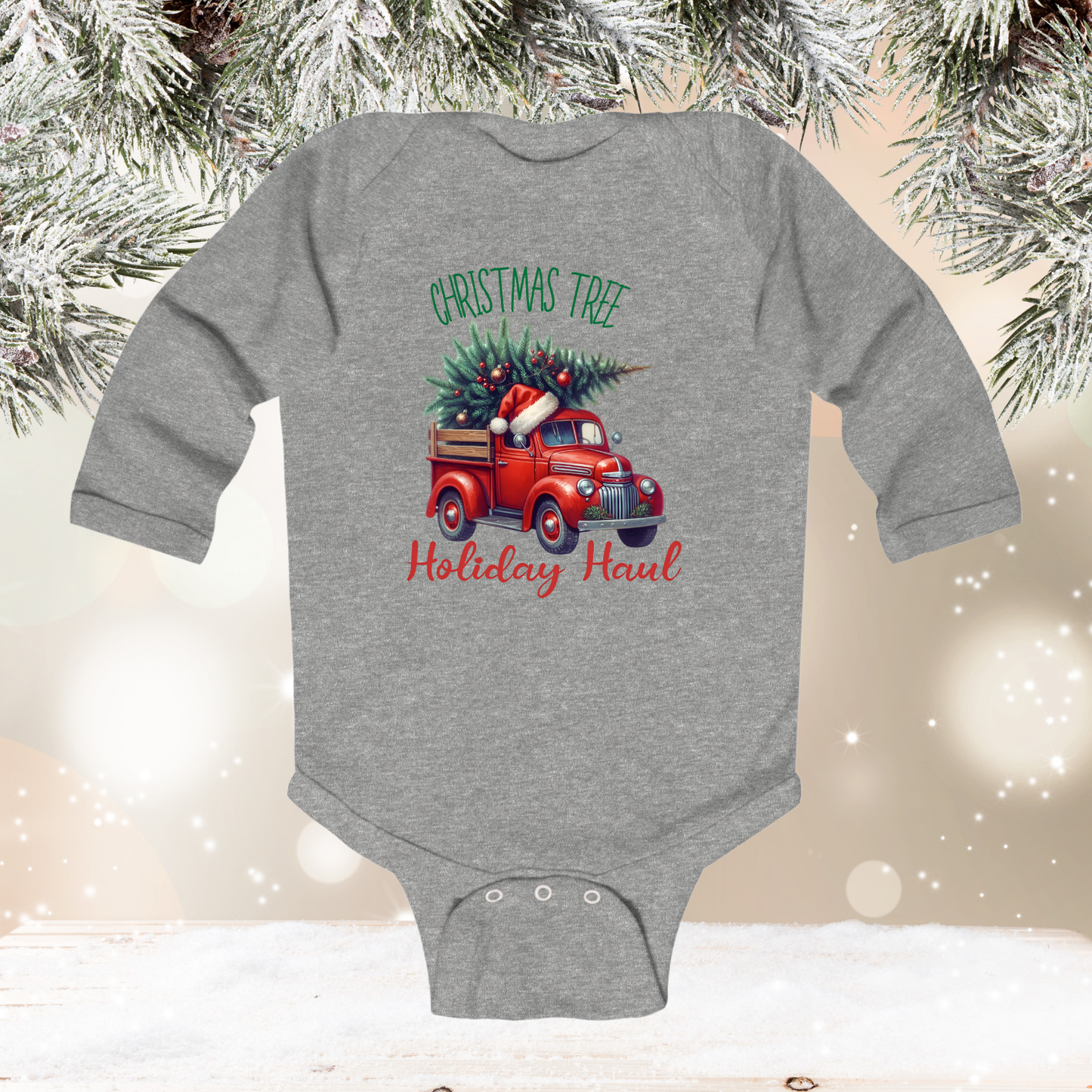 Holiday Haul Infant Long Sleeve Onesie
