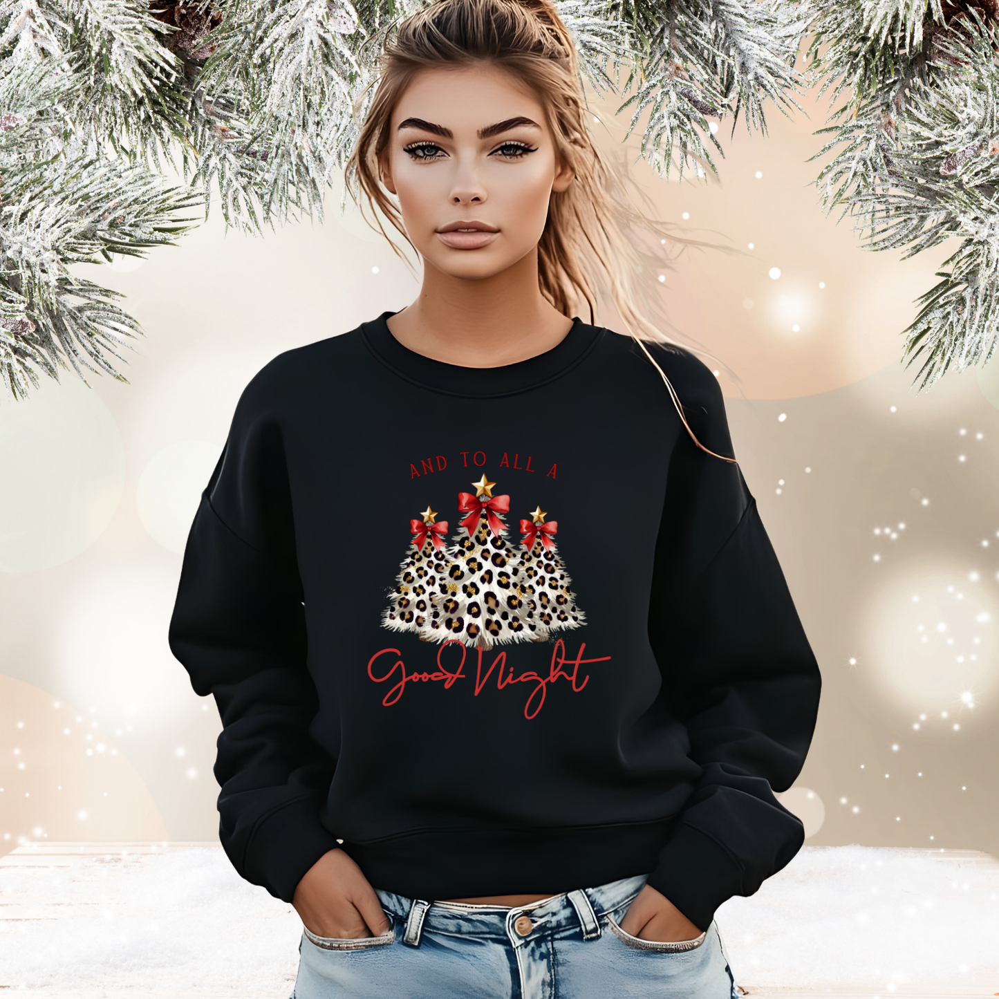 And To All A Good Night Crewneck Sweatshirt