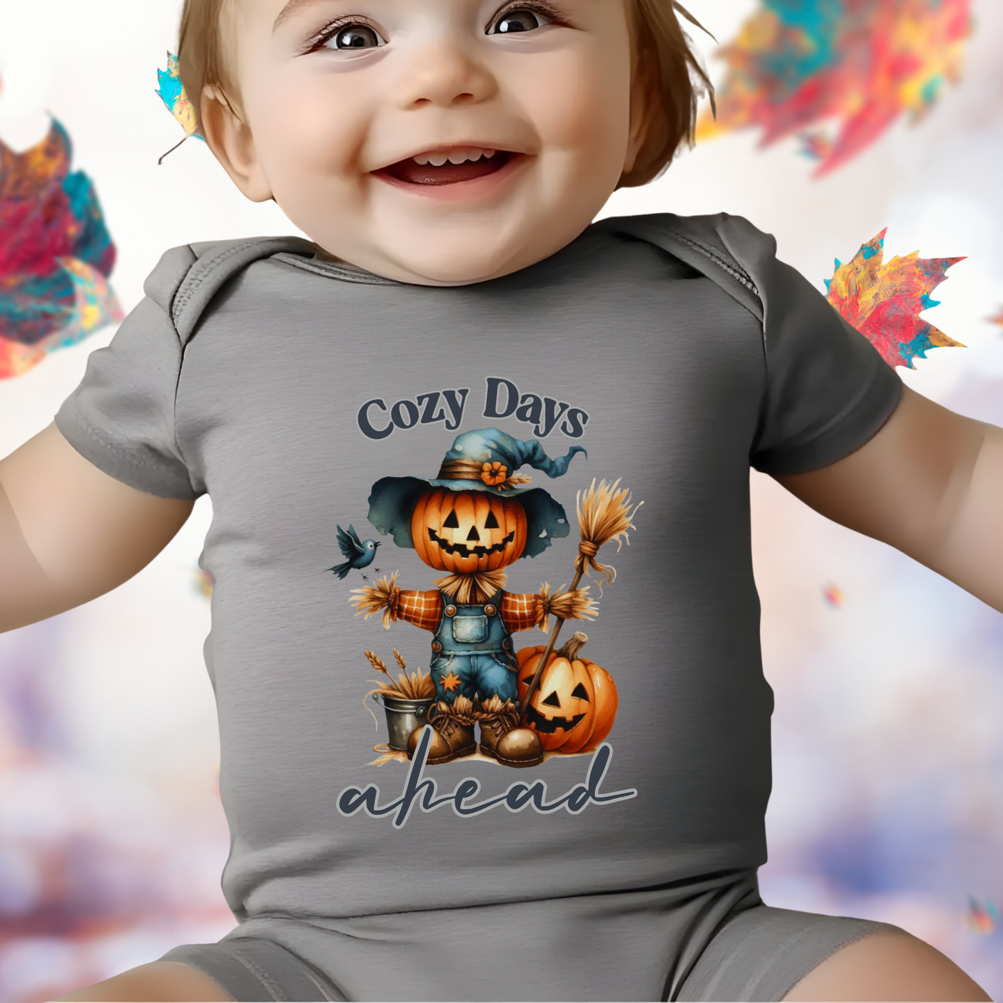 Cozy Days Ahead Infant Short Sleeve Onesie