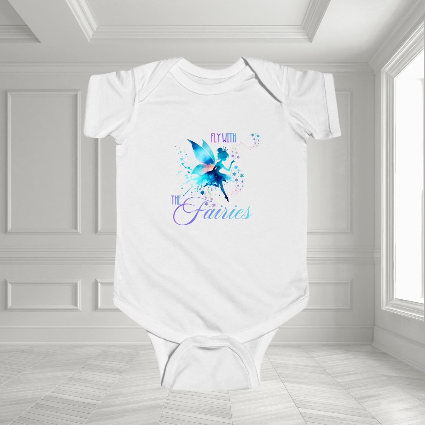 Fly With The Fairies Infant Short Sleeve Onesie