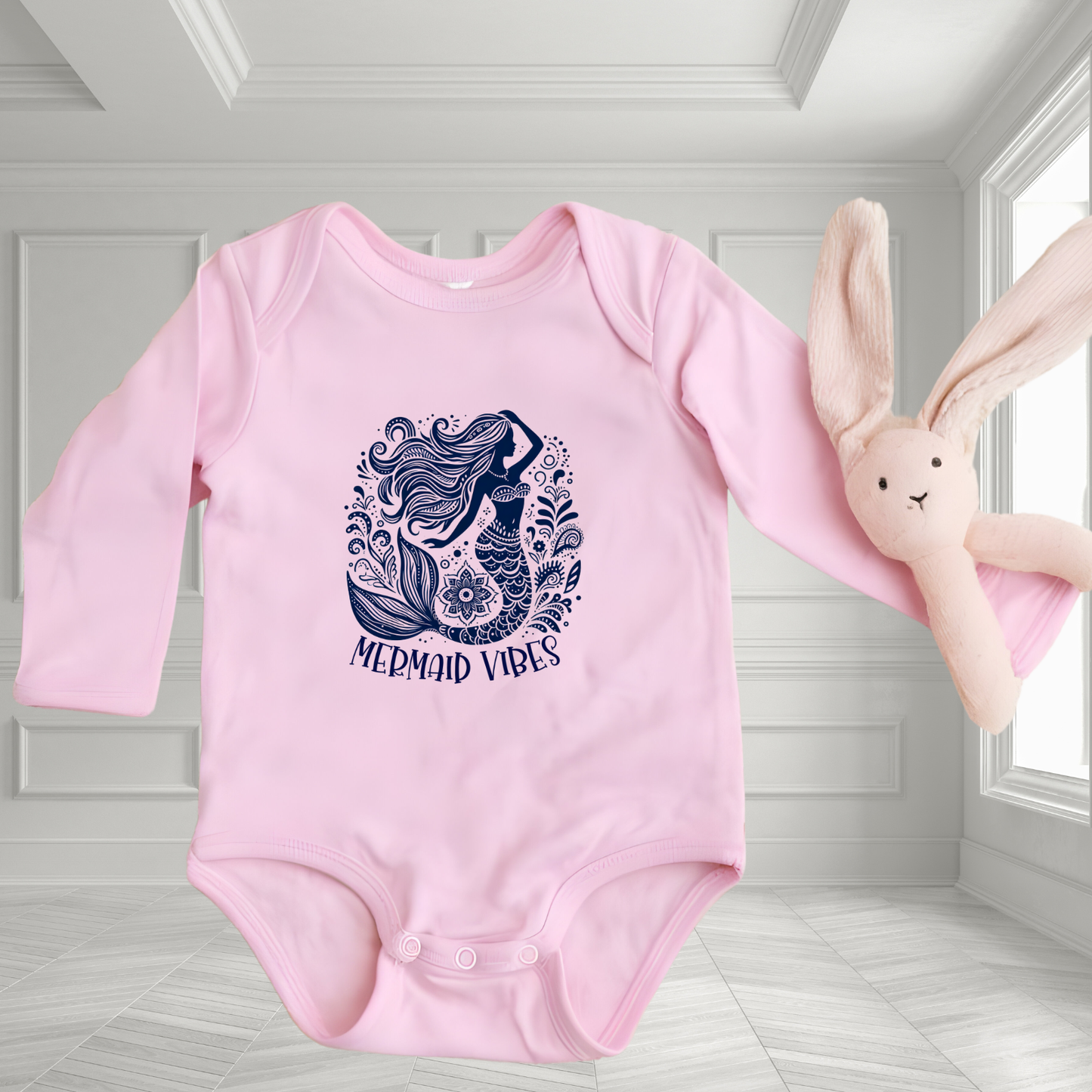 Mermaid Vibes Infant Long Sleeve Onesie