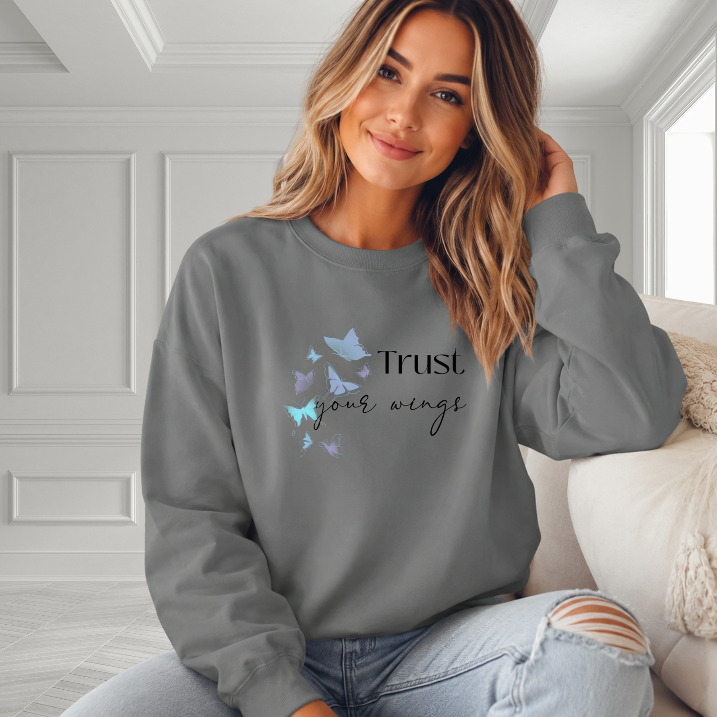 Trust Your Wings Crewneck Sweatshirt
