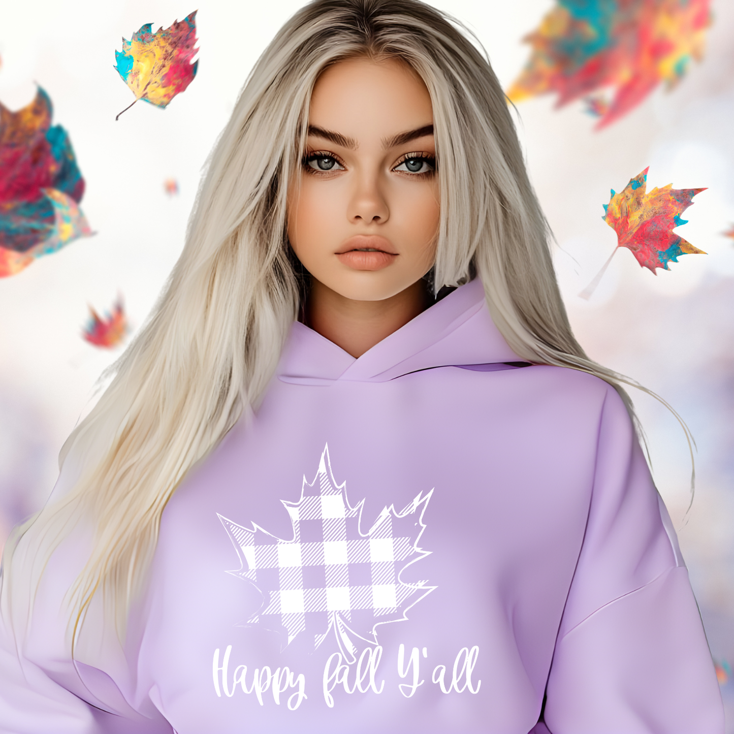 Happy Fall Y’all Crop Hoodie