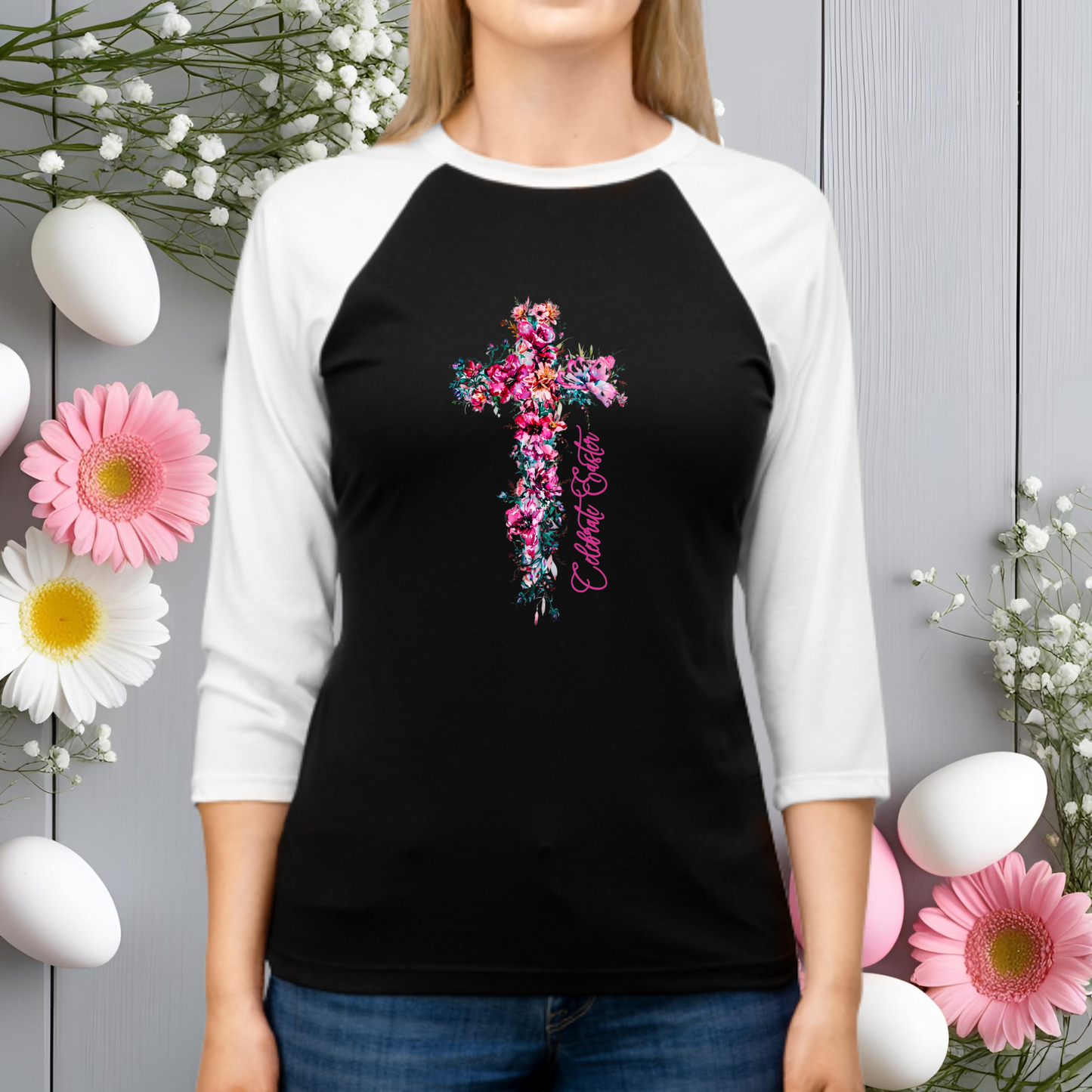 Celebrate Easter Baseball Tee