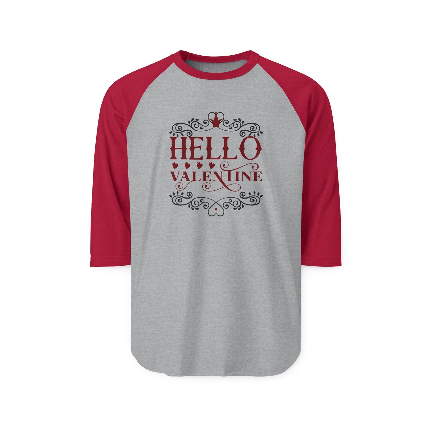 Hello Valentine Baseball Tee