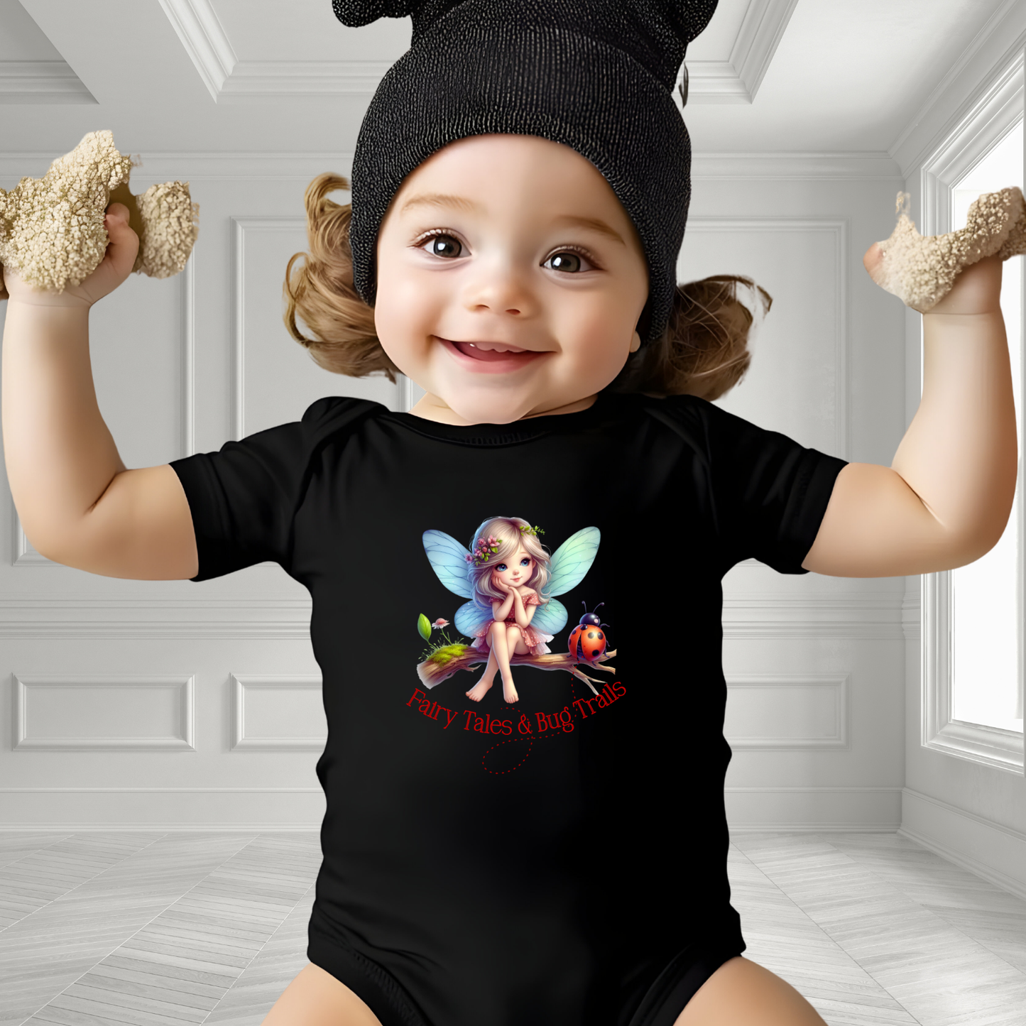 Fairy Tales & Bug Trails Infant Short Sleeve Onesie