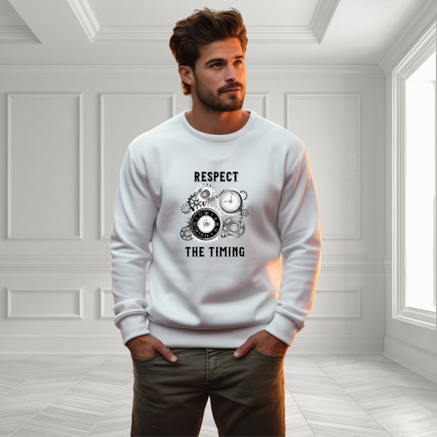 Respect The Timing Crewneck Sweatshirt