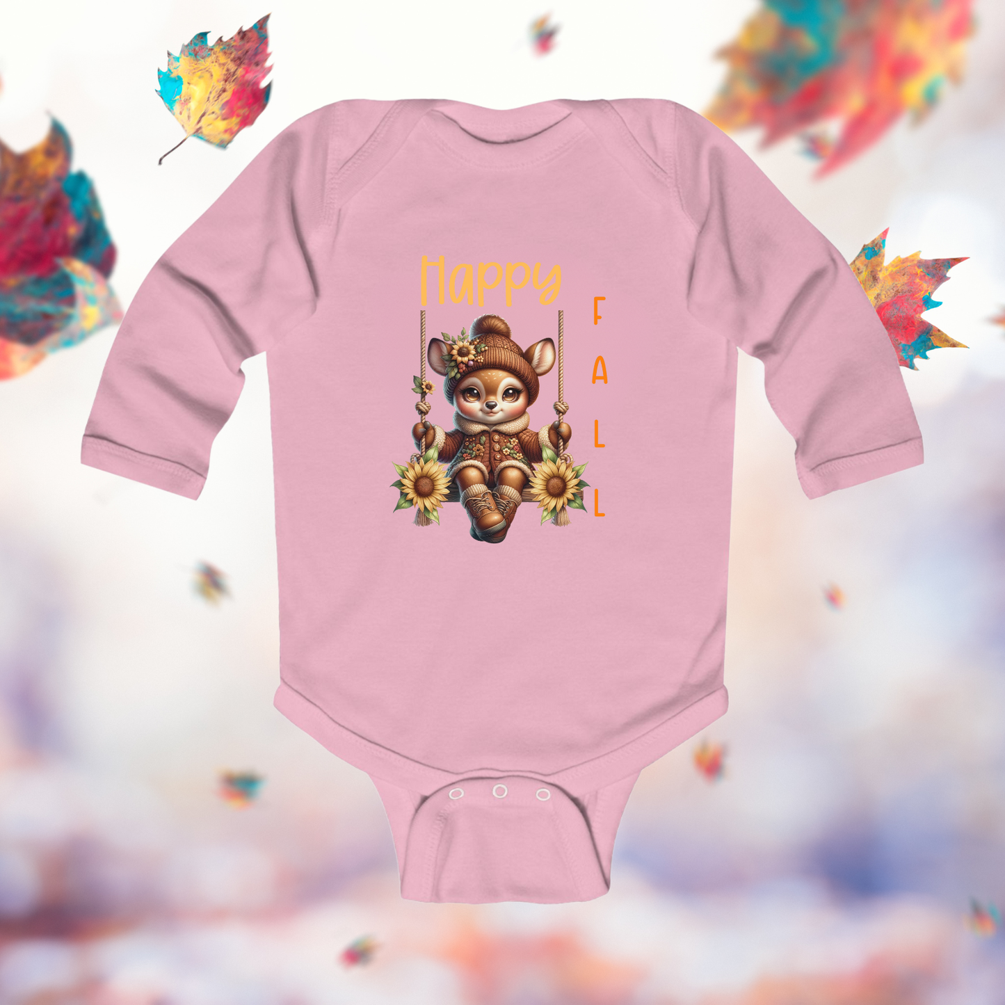 Happy Fall Infant Long Sleeve Onesie