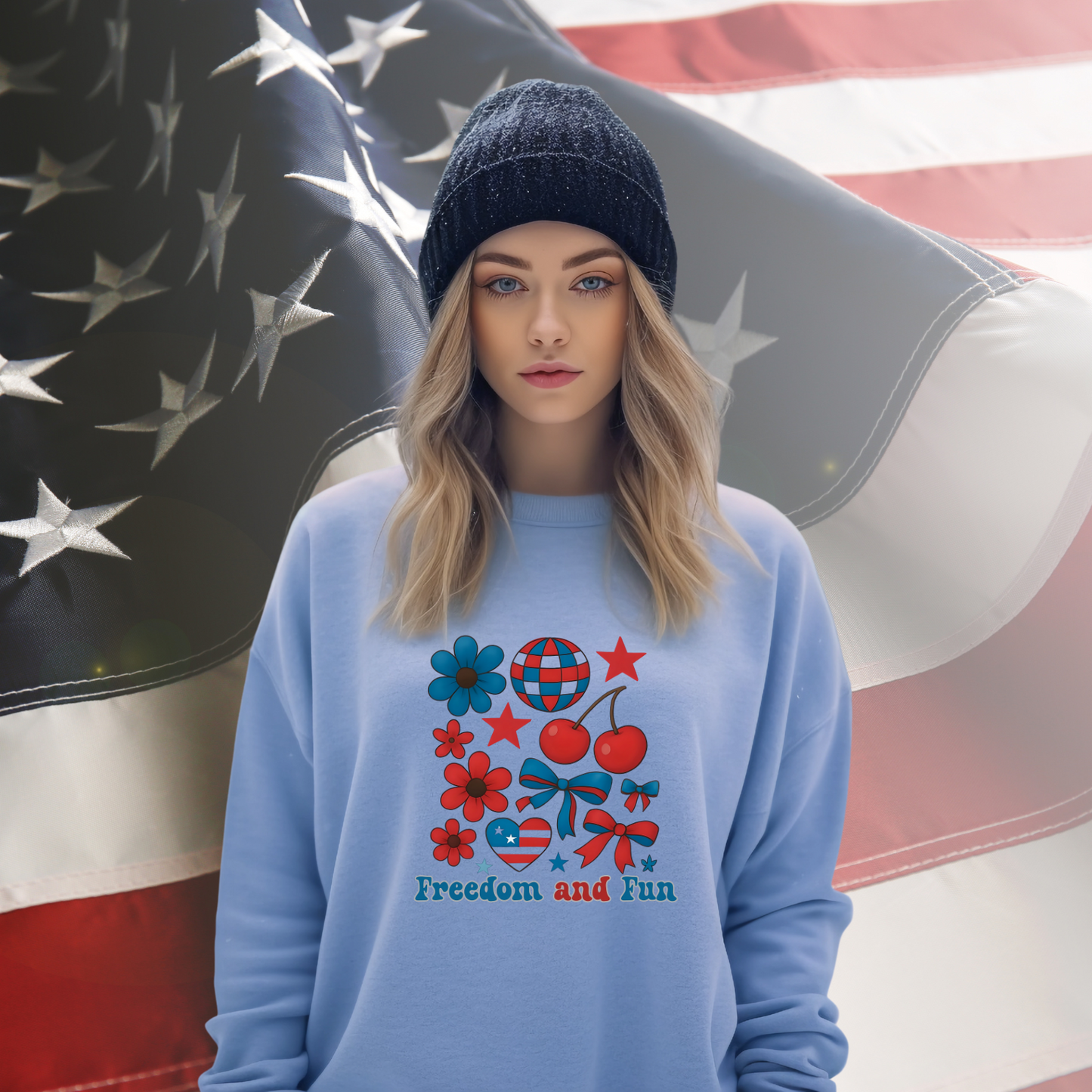 Freedom and Fun Crewneck Sweatshirt