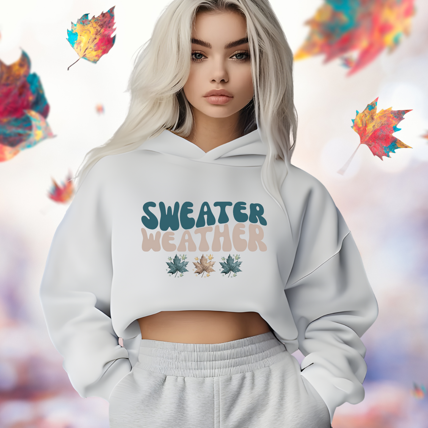 Sweater Weather Crop Hoodie