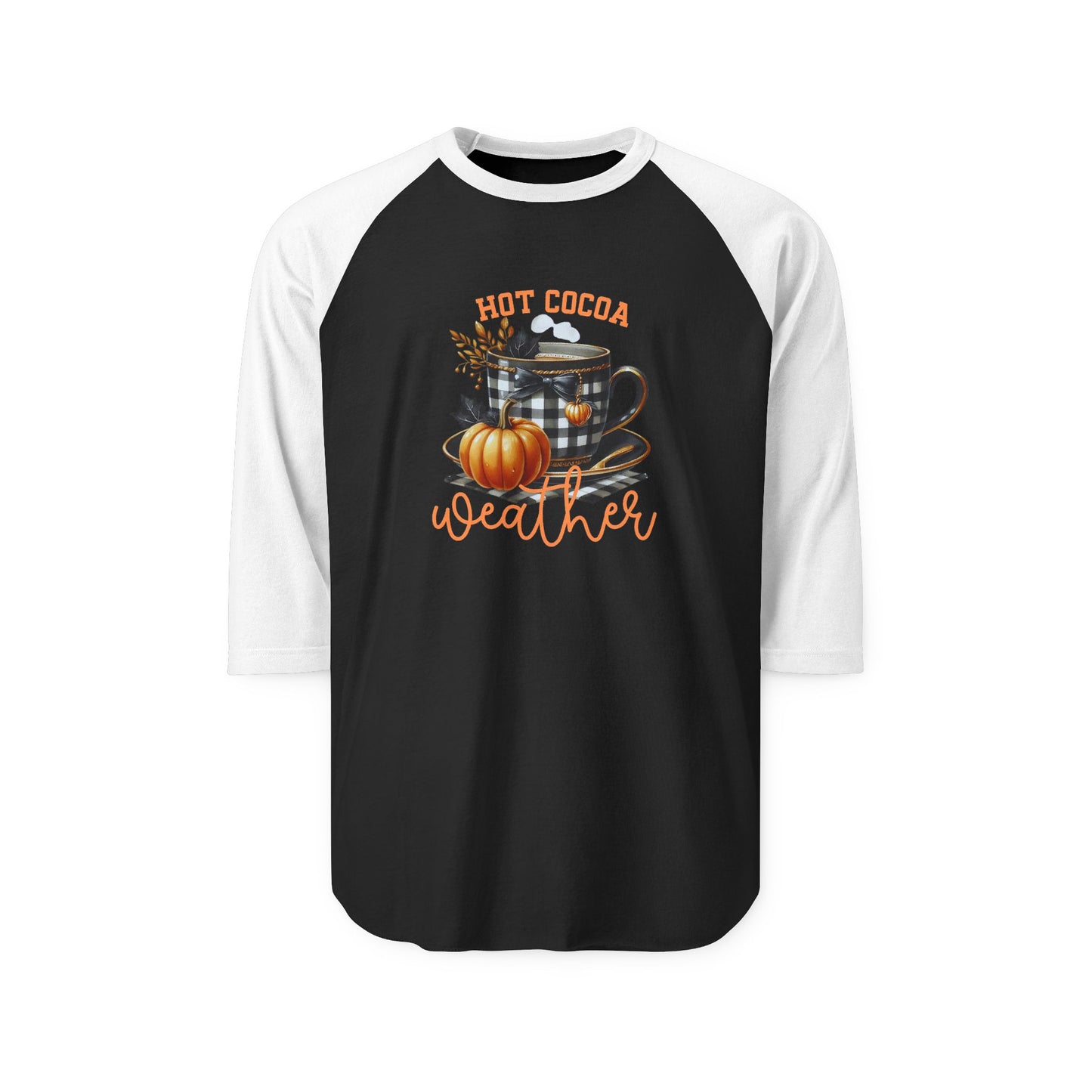 Hot Cocoa Weather Baseball Tee