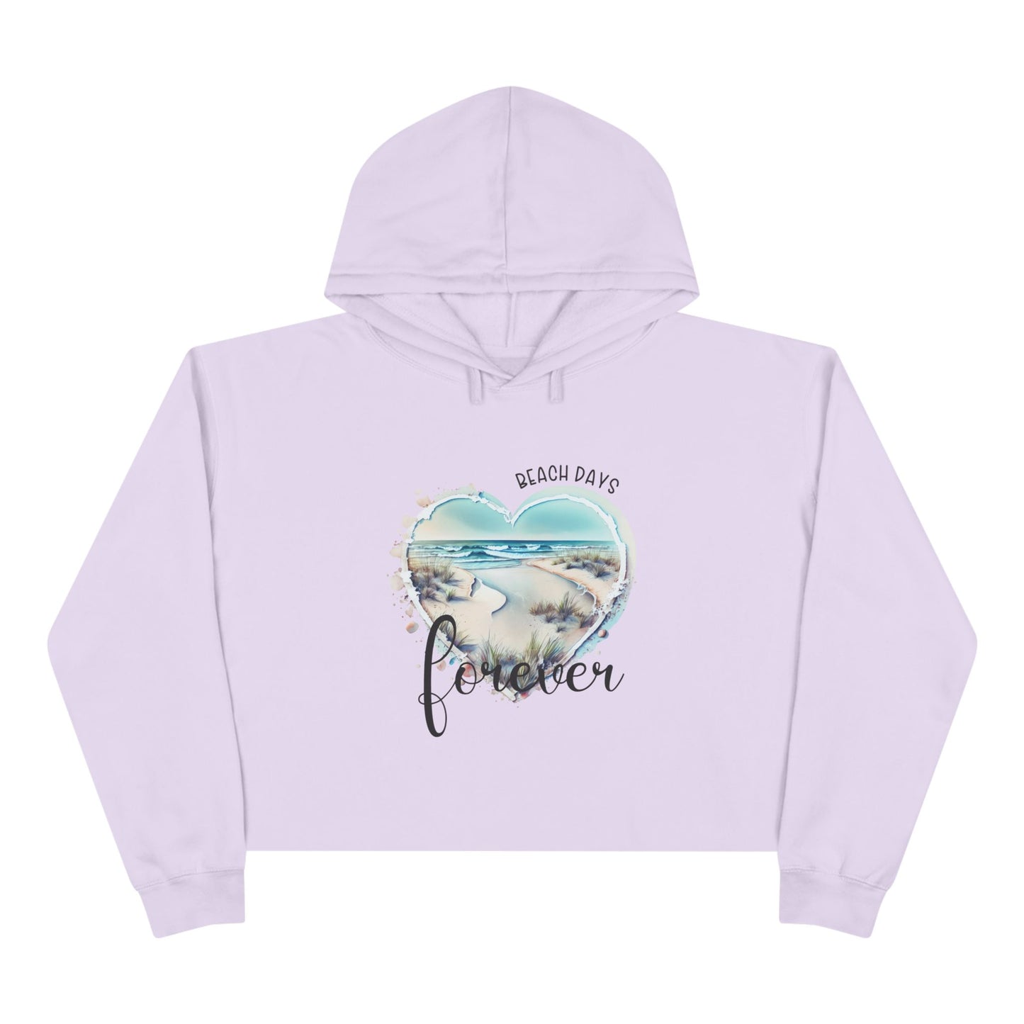 Beach Days Forever Crop Hoodie