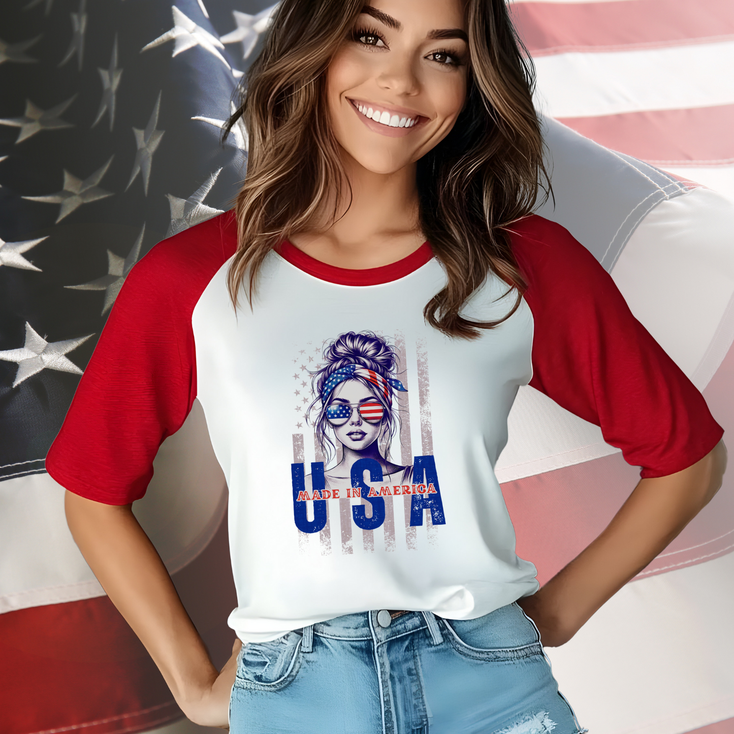 Made In America Baseball Tee