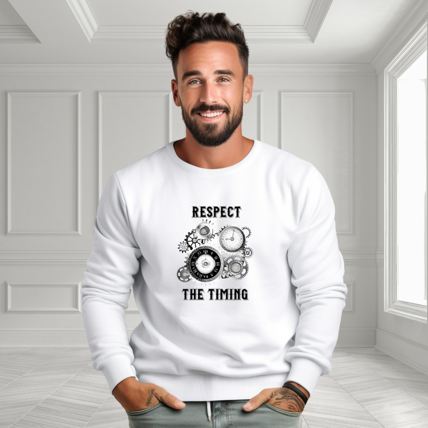 Respect The Timing Crewneck Sweatshirt