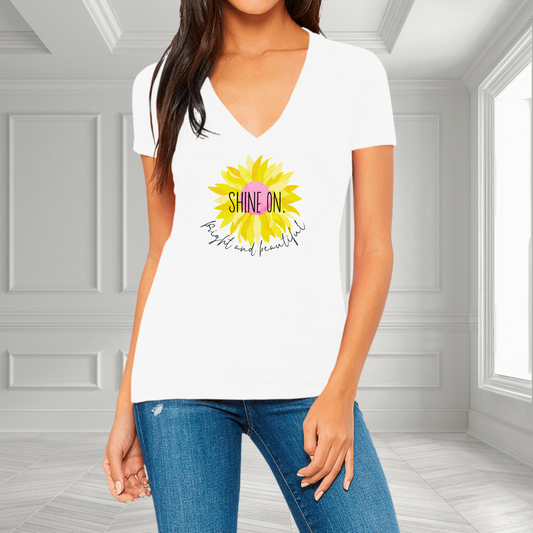 Shine On, Bright and Beautiful V-Neck T-Shirt