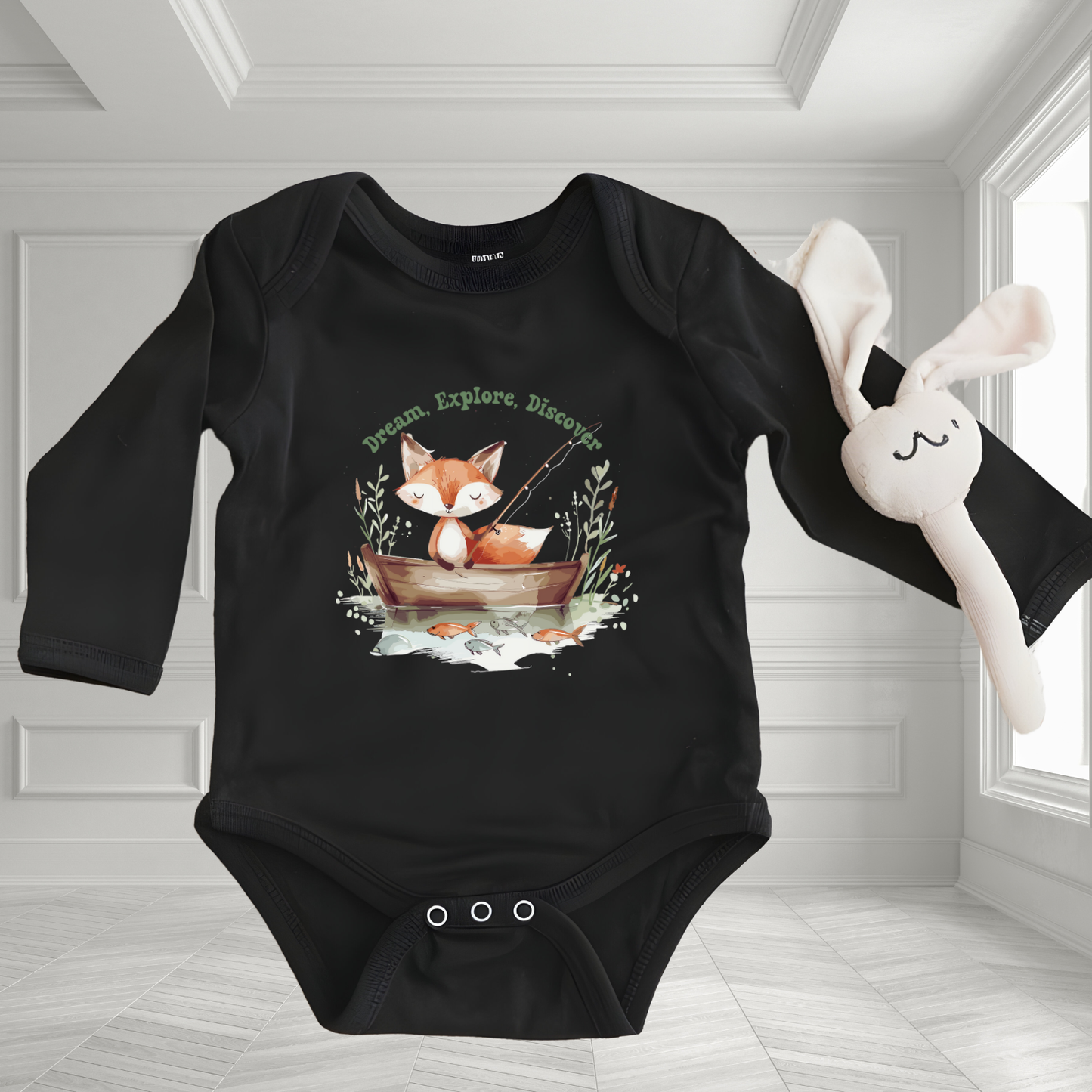 Dream, Explore, Discover Infant Long Sleeve Onesie