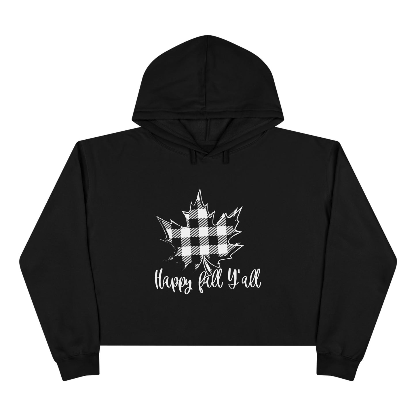 Happy Fall Y’all Crop Hoodie