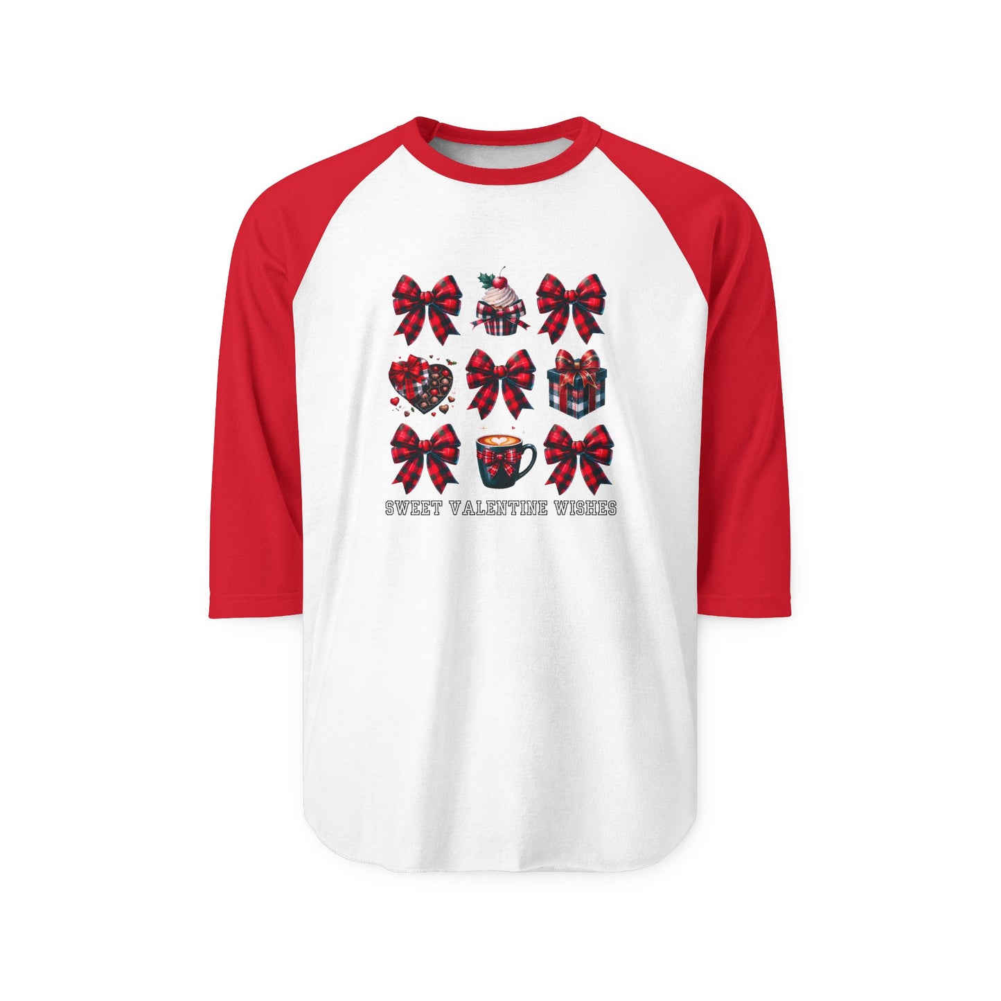 Sweet Valentine Wishes Baseball Tee