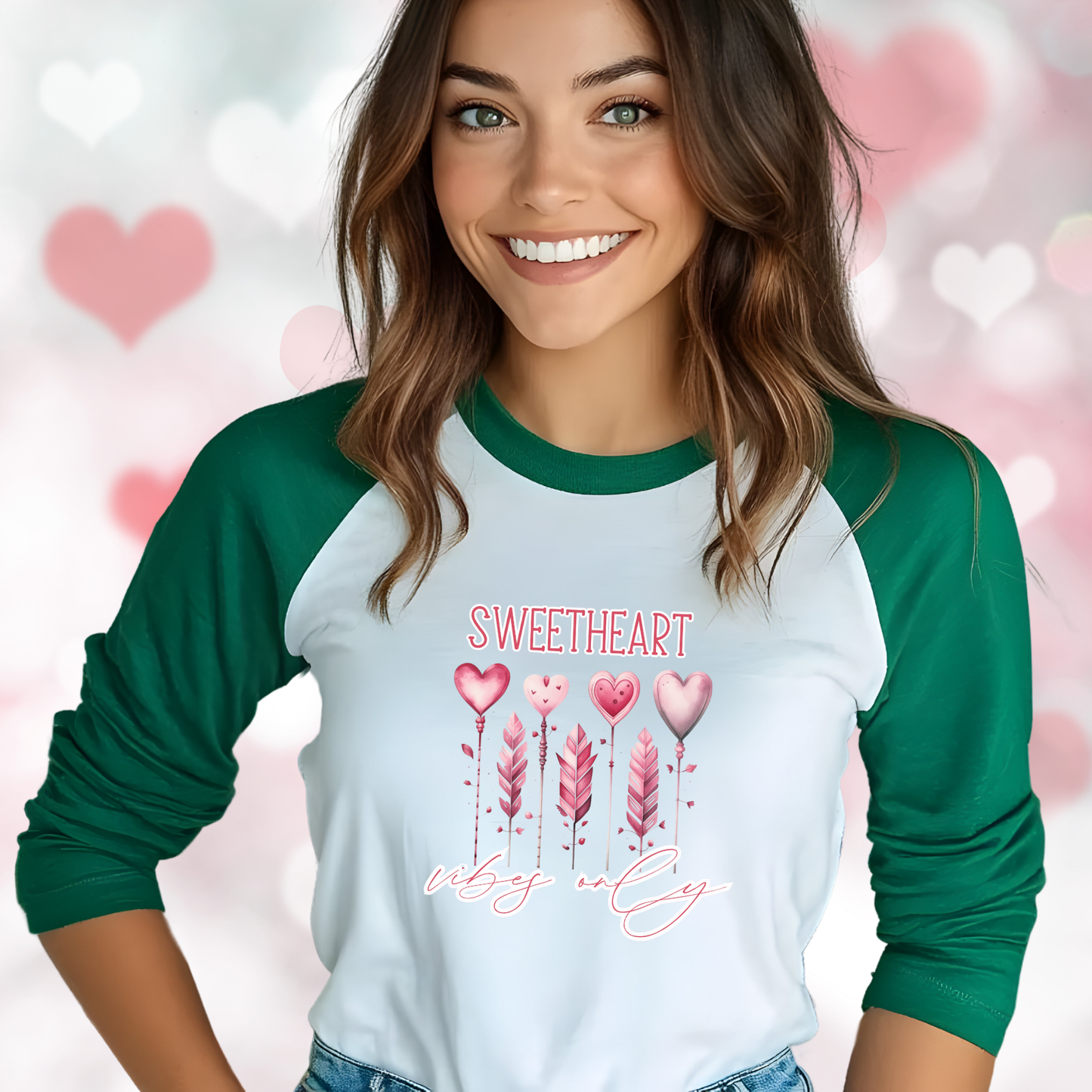 Sweetheart Vibes Only Baseball Tee
